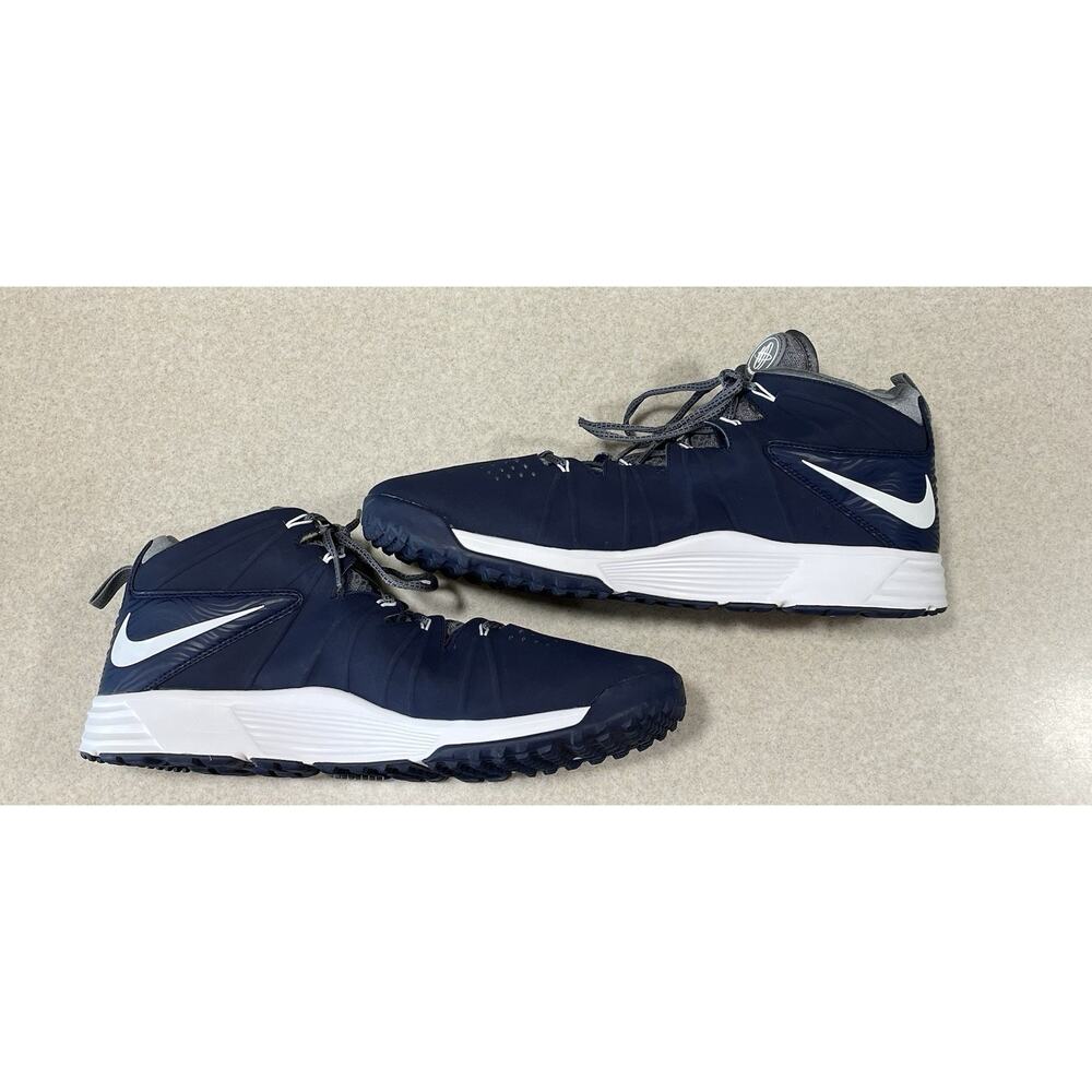 Nike Huarache Lacrosse Shoes Blue/White 684699-010 Mens Size 14.5 Sports Sneaker - Picture 5 of 13